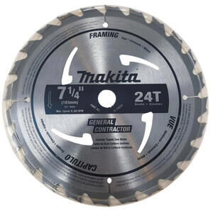 Makita D-48267-1/4" x 24T Carbide Circular Saw Blade Framing Rips Crosscuts new